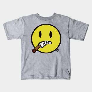 Bud The Cigar Chomping Smiley Face Kids T-Shirt